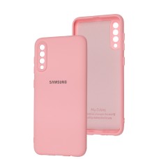 Чохол для Samsung Galaxy A50 / A50s / A30s Silicone Full camera рожевий / pink