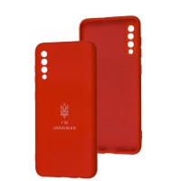 Чохол Samsung Galaxy A50 / A50s / A30s Silicone Full Тризуб червоний