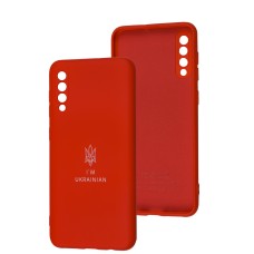 Чохол Samsung Galaxy A50 / A50s / A30s Silicone Full Тризуб червоний