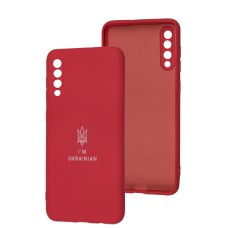 Чохол Samsung Galaxy A50 / A50s / A30s Silicone Full Тризуб бордовий / rose red