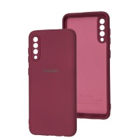 Чохол Samsung Galaxy A50 / A50s / A30s Silicone Full camera бордовий / marsala