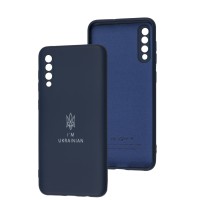 Чохол Samsung Galaxy A50 / A50s / A30s Silicone Full Тризуб синій