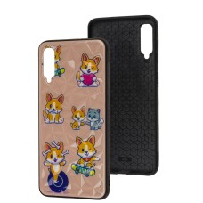 Чохол Samsung Galaxy A50/A50s/A30s Wave Majesty playful corgi/light pink