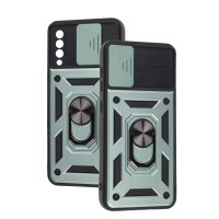 Чохол для Samsung Galaxy A50 / A50s / A30s Serge Ring Armor ударостійкий зелений