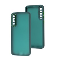Чохол для Samsung Galaxy A50/A50s/A30s Luxury Metal Lens зелений