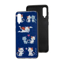 Чохол для Samsung Galaxy A50 / A50s / A30s Wave Majesty kitty in love / midnight blue