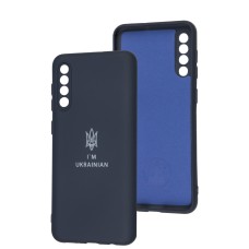 Чохол Samsung Galaxy A50 / A50s / A30s Full Premium Тризуб синій / midnight blu