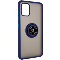 Чохол Samsung Galaxy A51 (A515) LikGus Edging Ring синій