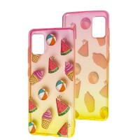 Чохол для Samsung Galaxy A51 (A515) Wave Sweet red/ yellow / watermelon