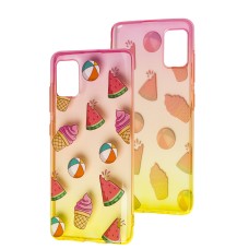 Чохол для Samsung Galaxy A51 (A515) Wave Sweet red/ yellow / watermelon