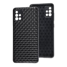 Чохол для Samsung Galaxy A51 (A515) Leather case плетінка