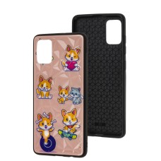 Чохол Samsung Galaxy A51 (A515) Wave Majesty playful corgi / light pink