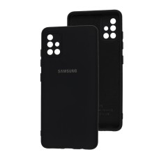 Чохол Samsung Galaxy A51 (A515) Silicone Full camera чорний