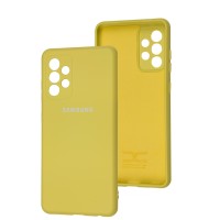 Чохол Samsung Galaxy A52 Full camera лимонний