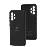 Чохол для Samsung Galaxy A52 Silicone Full Тризуб чорний