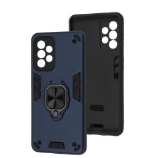 Чохол для Samsung Galaxy A52 Military Armor Ring blue
