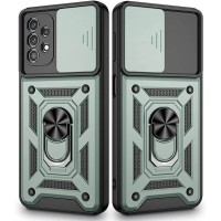 Чохол для Samsung Galaxy A52 Serge Ring Armor ударостійкий зелений