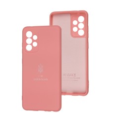 Чохол Samsung Galaxy A52 Silicone Full Тризуб розовий / light pink