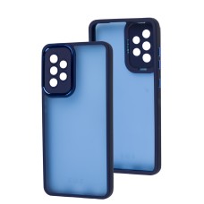 Чохол для Samsung Galaxy A52 Luxury Metal Lens синій