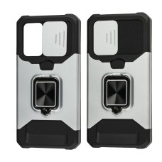Чохол для Samsung Galaxy A52 Ring Card ударостійкий сріблястий