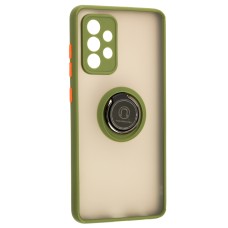 Чохол Samsung Galaxy A52 LikGus Edging Ring хакі