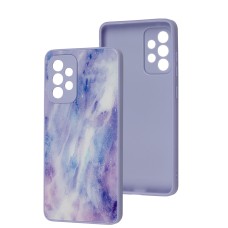 Чохол Samsung Galaxy A52 Marble Clouds purple