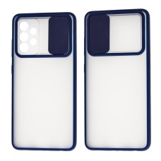 Чохол Samsung Galaxy A52 LikGus Camshield camera protect синій