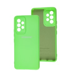 Чохол Samsung Galaxy A53 (A536) Silicone Full camera зелений / light green