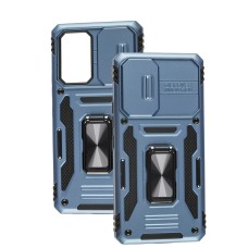 Чохол Samsung Galaxy A53 (A536) Camshield Army Ring синій / light blue