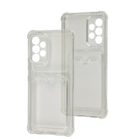 Чохол для Samsung Galaxy A53 (A536) WXD Card Pocket прозорий