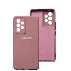 Чохол Samsung Galaxy A53 (A536) Silicone Full camera рожевий / pink sand
