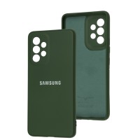 Чохол Samsung Galaxy A53 (A536) Full camera зелений / dark green