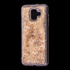 Чохол для Samsung Galaxy A6 2018 (A600) Блискучі вода золотистий "простір"