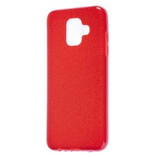 Чохол для Samsung Galaxy A6 2018 (A600) Shining Glitter з блискітками червоний