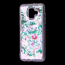 Чохол для Samsung Galaxy A6 2018 (A600) вода світло-рожевий "маленькі єдинороги"