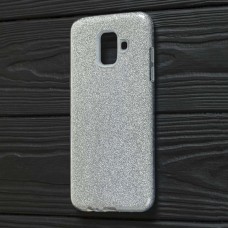 Чохол для Samsung Galaxy A6 2018 (A600) Shining Glitter з блискітками сріблястий