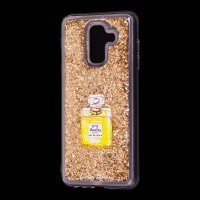 Чохол для Samsung Galaxy A6+ 2018 (A605) Блискучі вода золото "духи"
