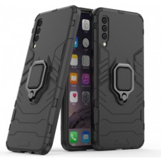 Чохол Samsung Galaxy A70 (A705) Transformer Ring удароміцний з кільцем чорний