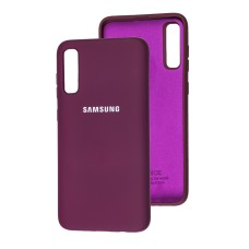Чохол Samsung Galaxy A70 (A705) Silicone Full бордовий / maroon