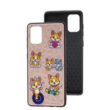 Чохол для Samsung Galaxy A71 (A715) Wave Majesty playful corgi / light pink
