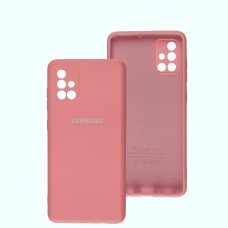 Чохол Samsung Galaxy A71 (A715) Full camera рожевий / peach