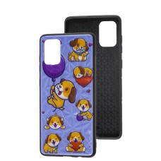 Чохол для Samsung Galaxy A71 (A715) Wave Majesty happy dog / light purple
