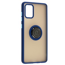 Чохол Samsung Galaxy A71 (A715) LikGus Edging Ring синій