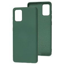 Чехол для Samsung Galaxy A71 (A715) Wave colorful forest green