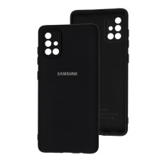 Чохол Samsung Galaxy A71 (A715) Silicone Full camera чорний