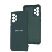 Чохол Samsung Galaxy A72 Full camera зелений / dark green