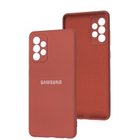 Чохол Samsung Galaxy A72 Full camera марсала