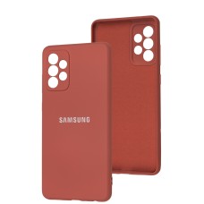 Чохол Samsung Galaxy A72 Full camera марсала