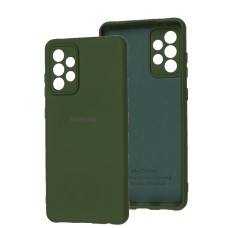 Чохол Samsung Galaxy A72 Full camera зелений / dark green
