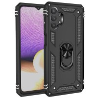 Чохол для Samsung Galaxy A72 Serge Ring ударостійкий чорний